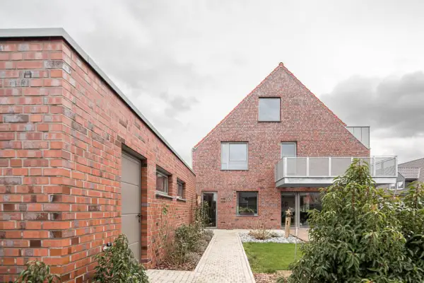 Einfamilienhaus in Telgte: Perspektive von S&uuml;den