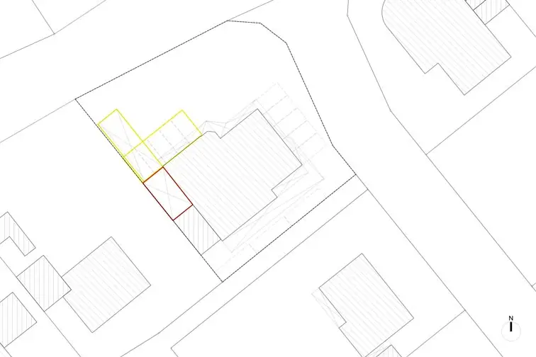 Lageplan des Eckgrundst&uuml;cks