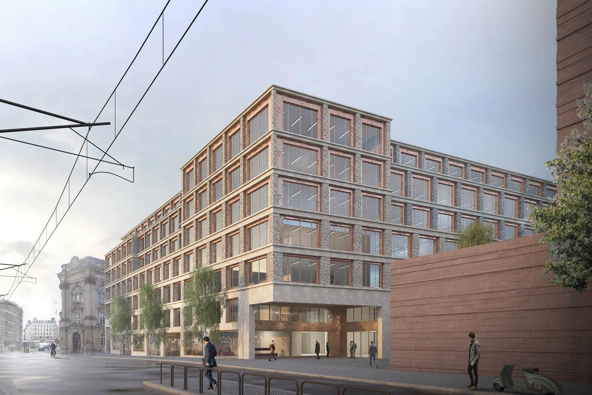 Perspektive Wettbewerb Peterssteinweg/Nonnenm&uuml;hlgasse, 1. Preis, Unnewehr Packbauer Architekten