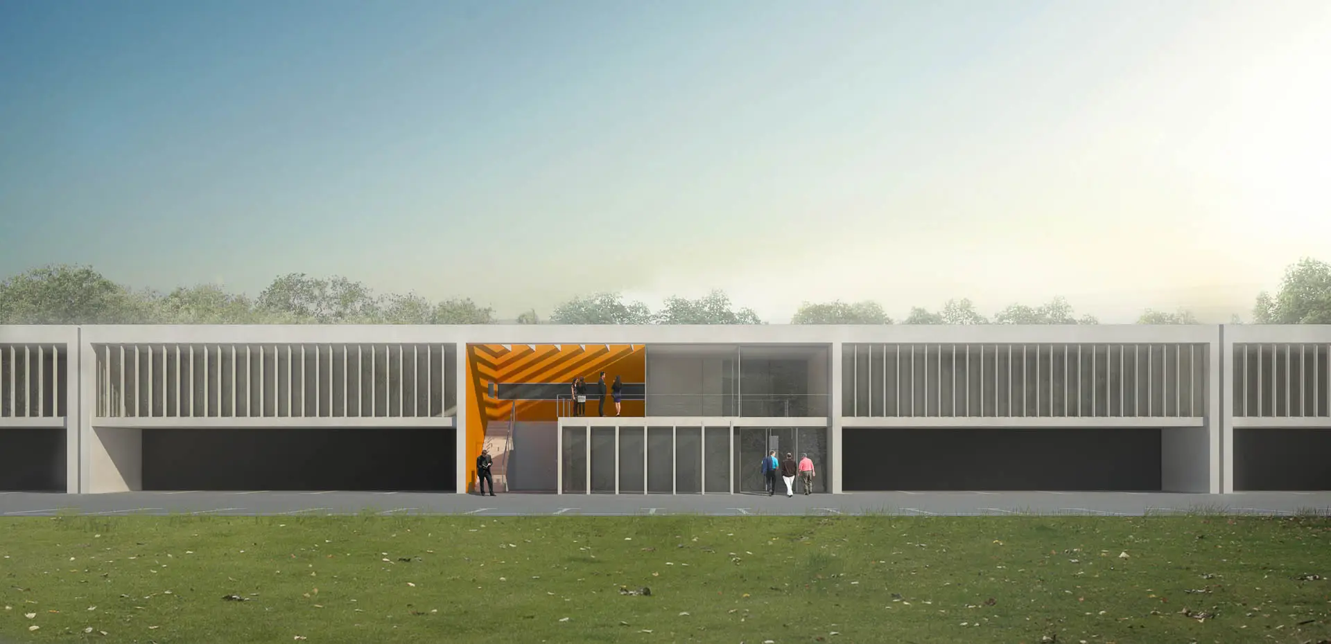 Visualisierung der Büroseite Visualisierung der Büroseite