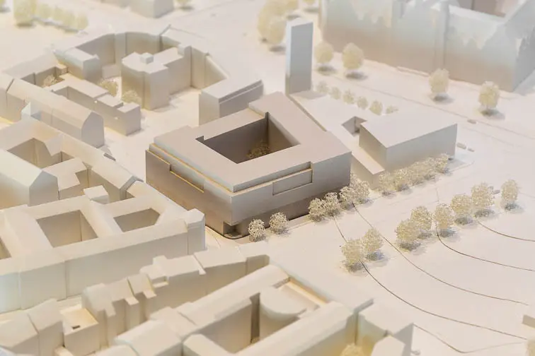 Wettbewerbsmodell: Aufnahme von S&uuml;dost