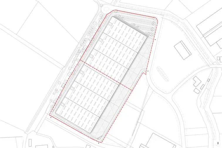 Lageplan des Logistikzentrums Lageplan des Logistikzentrums